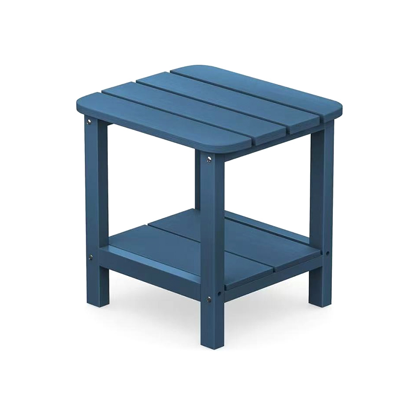 저장 장치가 있는 Lake Blue 이중층 HDPE 사이드 테이블