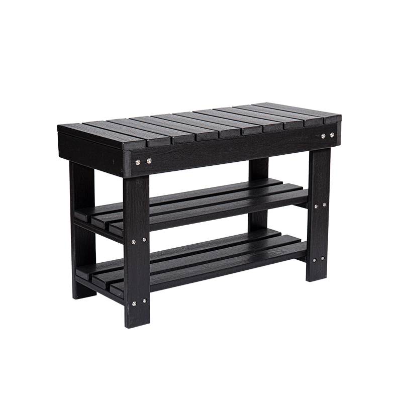 세련된 블랙 HDPE 3단 롱 테이블